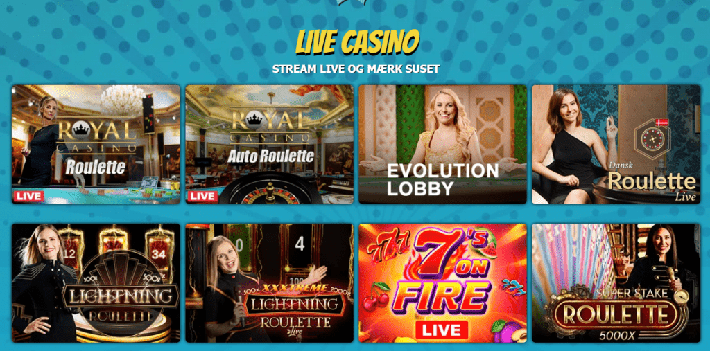 Kapow Casino Live Casino